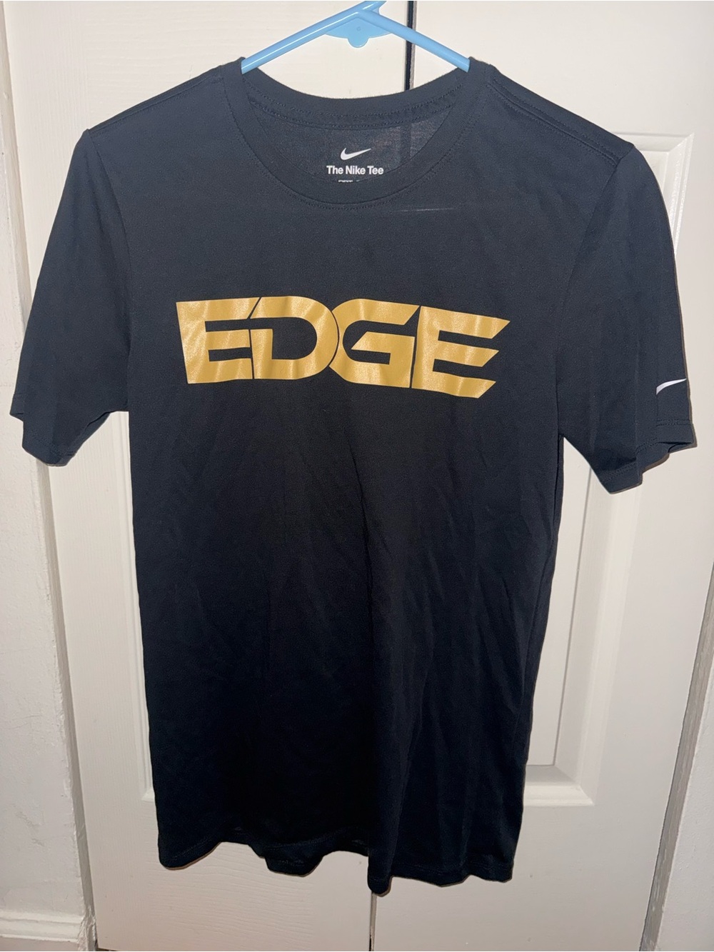 Nike Black Short Sleeve Tee with Gold EDGE Graphic